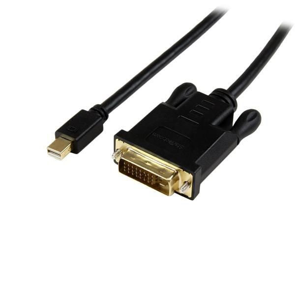 StarTech.com 6FT MDP TO DVI CABLE 6 ft Mini DisplayPort to DVI Active Adapter Converter Cable - mDP to DVI 1920x1200 - Black, 1.9 m, Mini