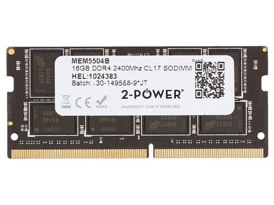 2-Power 16GB DDR4 2400MHz CL17 SODIMM Memory