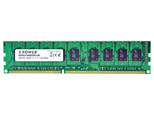 2-Power 4GB DDR3L 1600MHz ECC + TS UDIMM Memory