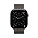 Apple Watch Series 11 GPS + Cellular 46mm Slate Titanium Case with Slate Milanese Loop - S/M