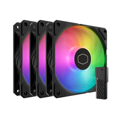Cooler Master Sickleflow Edge 120 Argb 3-Pack Fan Kit Computer Case 4.72" (12 Cm) Black 1 Pc(S)