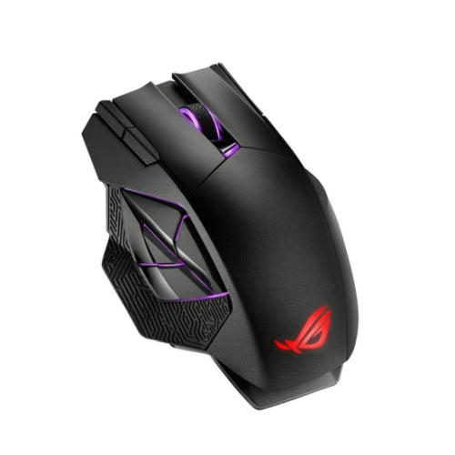 Asus ROG Spatha X Gaming Mouse, Wired/Wireless, 19,000 DPI, 12 Programmable Buttons, RGB LED