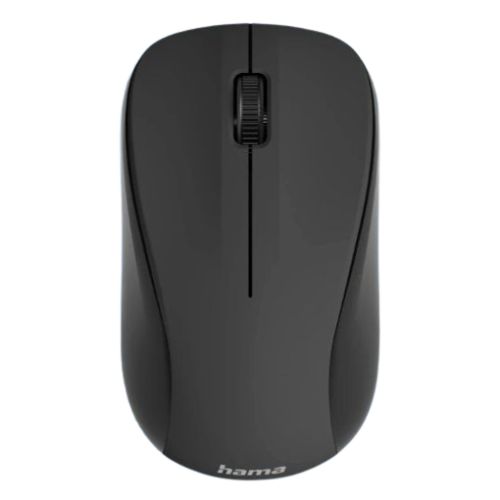 Hama MW-300 V2 Wireless Optical Mouse, 3 Buttons, 1200 DPI, Quiet, Ambidextrous, Black