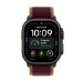 Apple Watch Ultra 4 GPS + Cellular 49mm Black Titanium Case with Burgundy Trail Loop - M/L