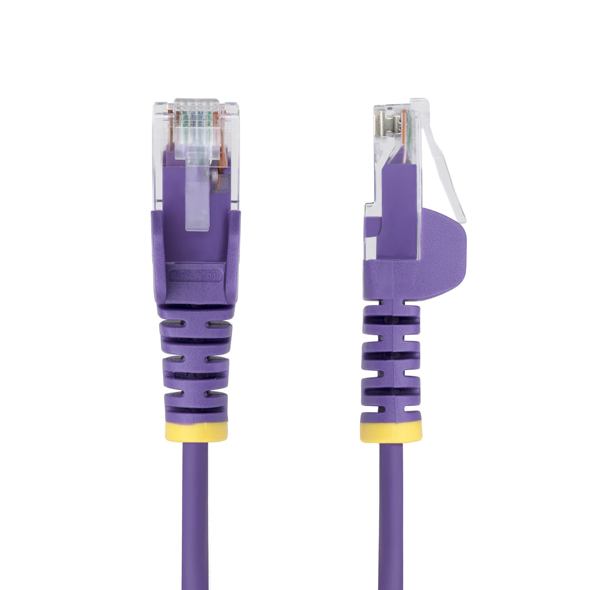 StarTech.com 2m Purple Slim CAT6 Ethernet Cable, Snagless, 100W PoE, UTP, LSZH, 28AWG Pure Bare Copper Wire, Slim RJ45 Network Patch Cord w/Strain Reliefs, Individually Tested