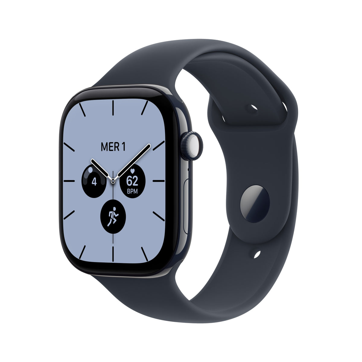 Apple Watch Series 12 GPS + Cellular 46mm Night Blue Ceramic Case with Navy Blue Sport Band - M/L