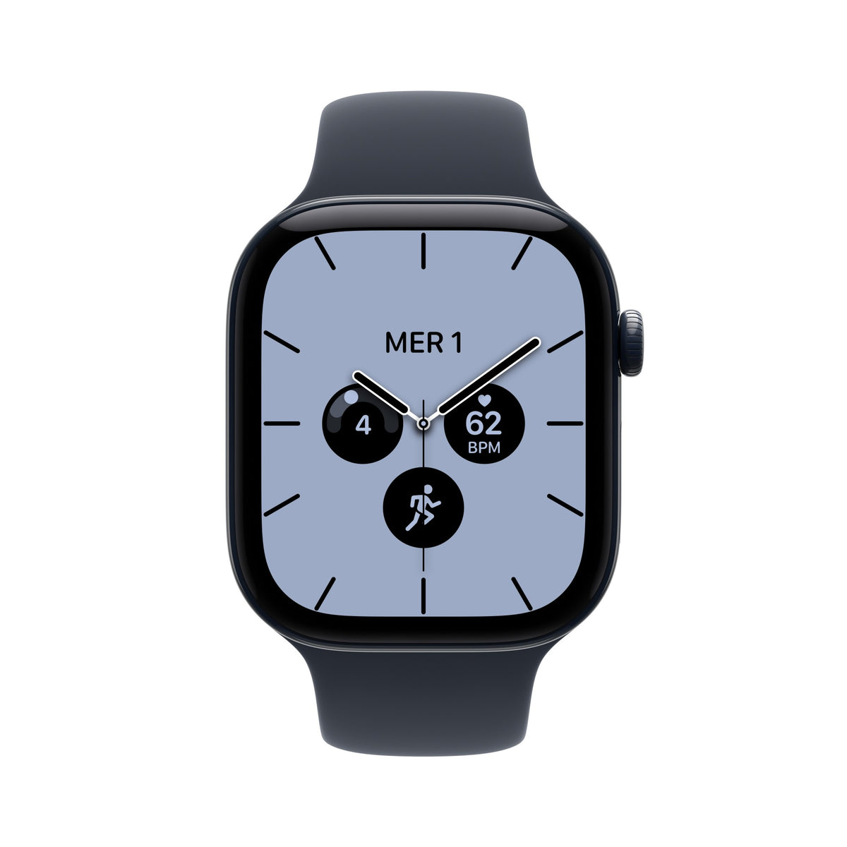 Apple Watch Series 12 GPS + Cellular 46mm Night Blue Ceramic Case with Navy Blue Sport Band - M/L