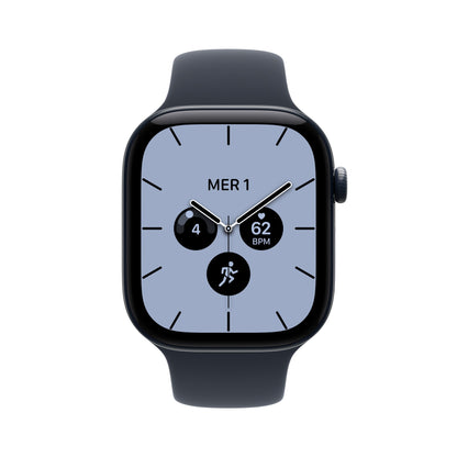 Apple Watch Series 12 GPS + Cellular 46mm Night Blue Ceramic Case with Navy Blue Sport Band - M/L