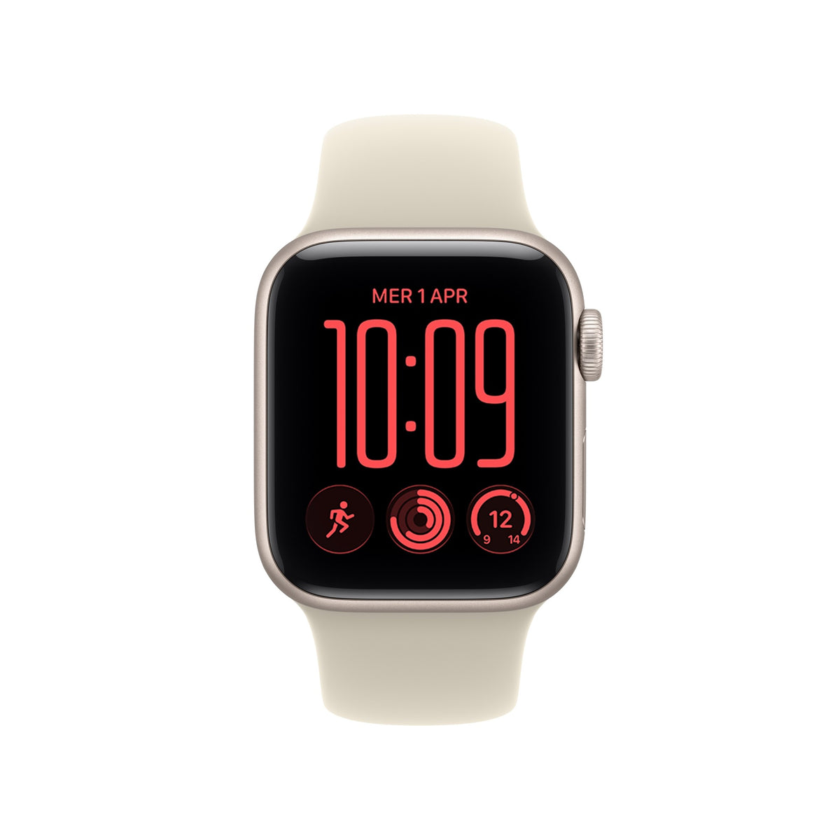 Apple Watch SE (3nd generation) SE 3 GPS 40mm Starlight Aluminium Case with Sand Sport Band - M/L
