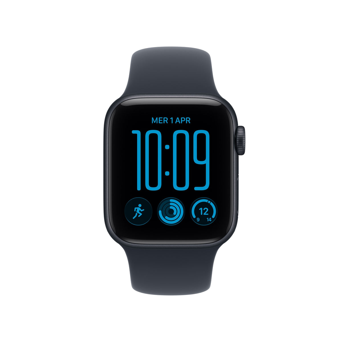 Apple Watch SE (3nd generation) SE 3 GPS + Cellular 40mm Midnight Aluminium Case with Navy Blue Sport Band - S/M