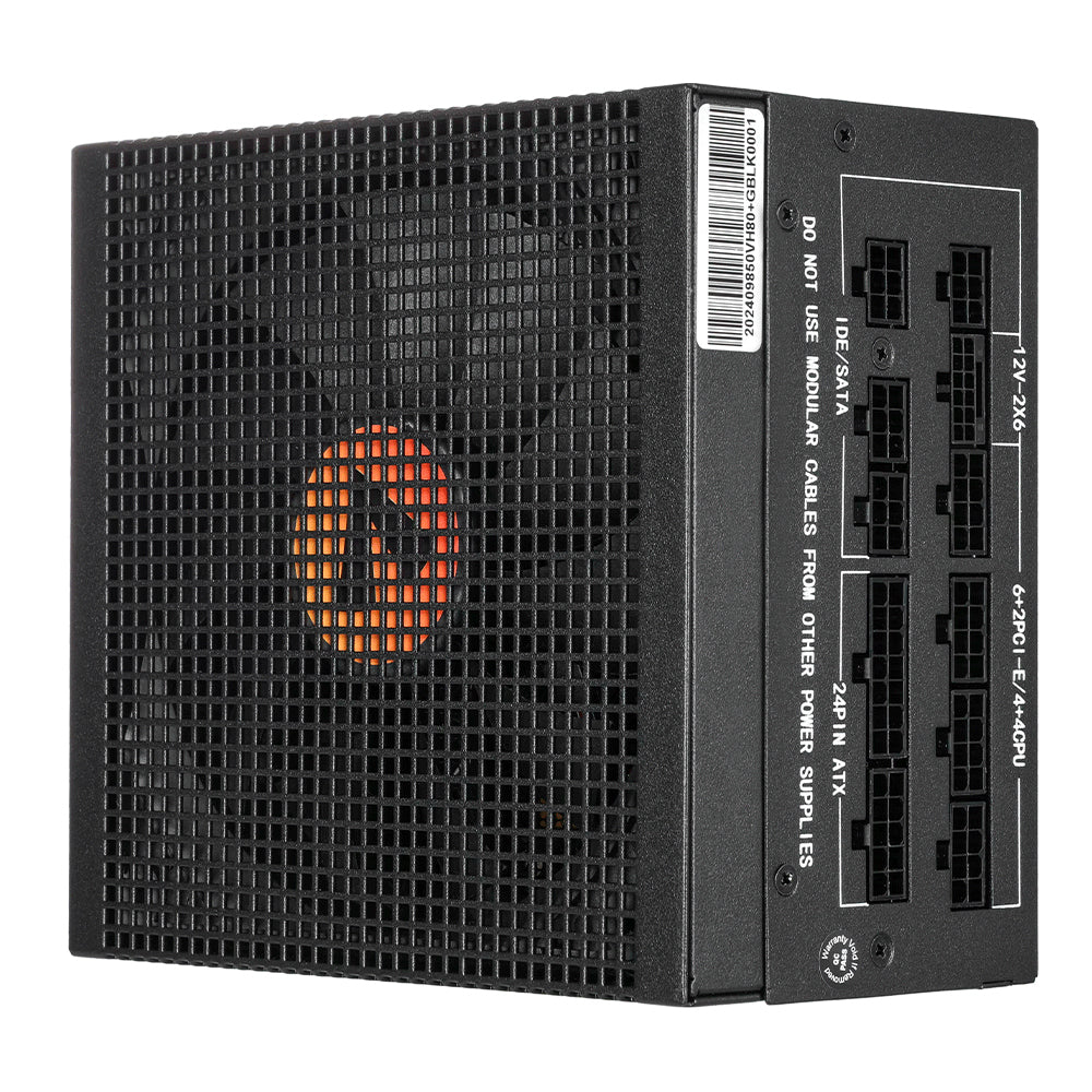 VIDA 850W Heracles Black ATX 3.1 Gaming PSU, 80+ Gold, Fully Modular, 140mm Ultra-Quiet FDM Fan, Flat Black Cables, PCIe 5.1, Power Lead Not Included