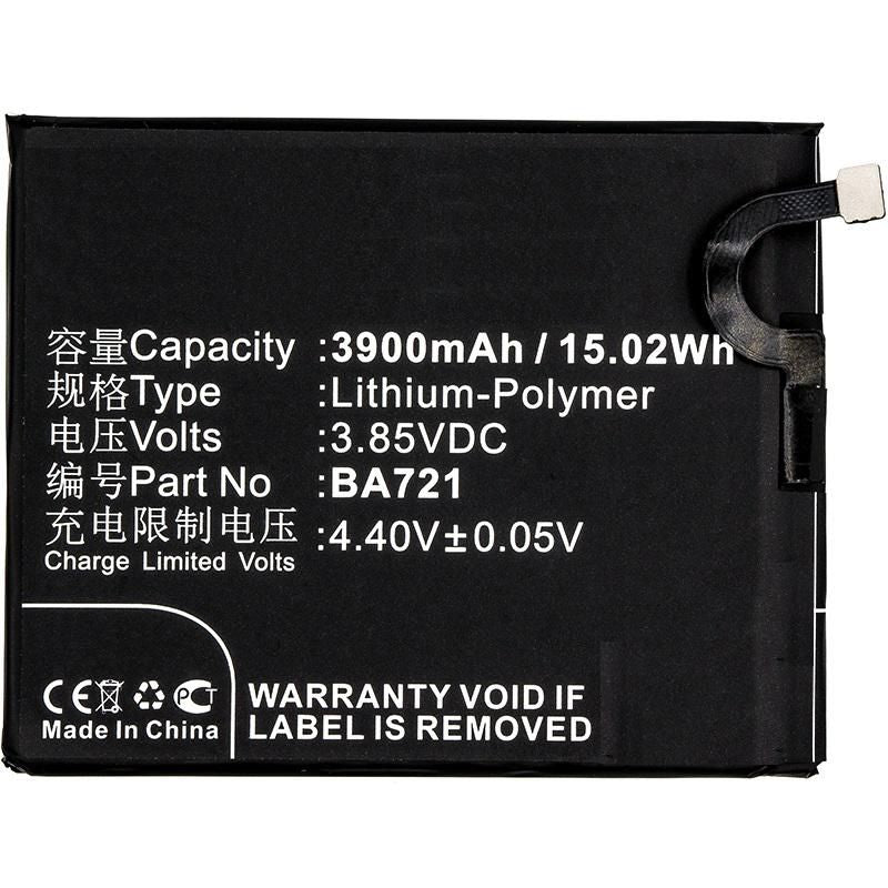 CoreParts Battery 14.82Wh Li-ion 3.8V 3900mAh for Meilan Mobile 14.82Wh Li-ion 3.8V 3900mAh BA721