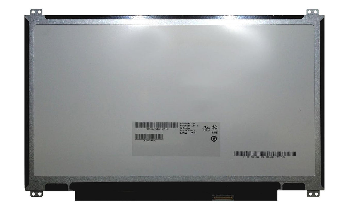 CoreParts 13,3" LCD HD Matte 1366x768 LED Screen, 30pins Bottom Right Connector, Top Bottom 4xBrackets, DMFY0, 2C7YD