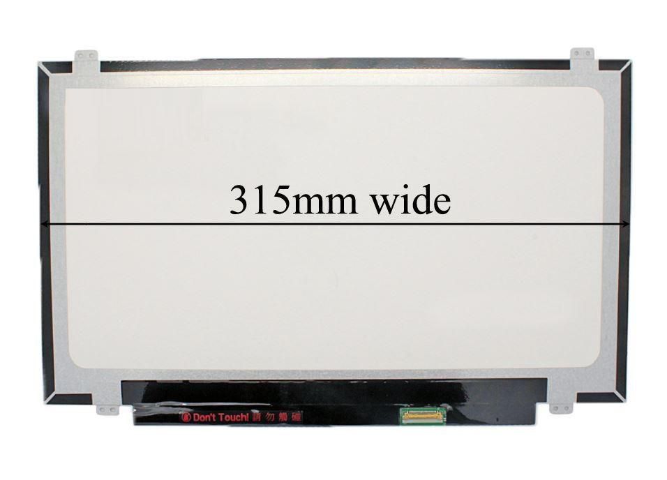 CoreParts 14,0" LCD FHD Matte 1920x1080 - 315mm wide LED Screen, 30pins Bottom Right Connector, Top Bottom 4xBrackets, IPS