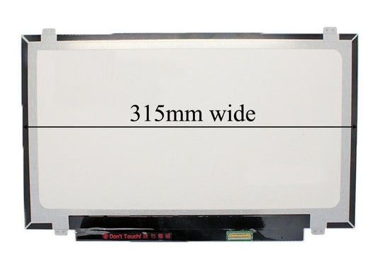 CoreParts 14,0" LCD FHD Matte 1920x1080 - 315mm wide LED Screen, 30pins Bottom Right Connector, Top Bottom 4xBrackets, IPS