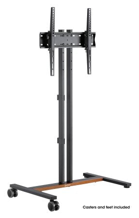 Manhattan Trolley Mount Stand for TV & Monitors, For screens: 34" to 55", VESA compatibility: all between 200x200 to 400x400mm - check the dimensions of the four mounting holes on back of screen to ensure it fits, Max 35kg, Height-adjustable to four level