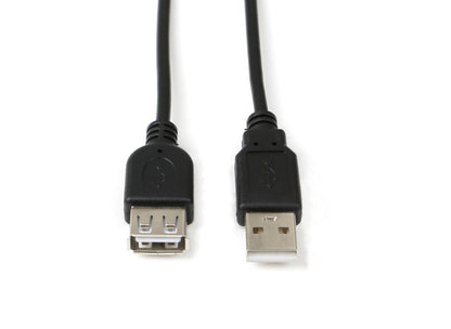 Microconnect USBAAF01B USB cable USB 2.0 0.1 m USB A Black