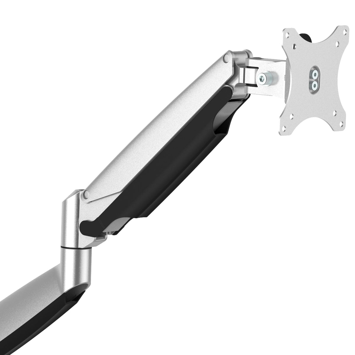 StarTech.com Desk Mount Monitor Arm - Heavy Duty Ergonomic VESA Monitor Arm - Single 32" (19.8lb/9kg) Display - Full Motion, Height Adjustable, Articulating - Aluminum - C-Clamp/Grommet - Silver