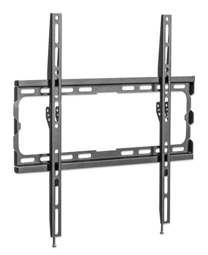 Manhattan Wall Mount for TV & Monitors (Fixed), For screens 32" to 55", VESA compatibility: all between 200x200mm to 400x400mm - check the dimensions of the four mounting holes on back of screen to ensure it fits, Max 40kg, Black, Bracket