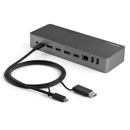 StarTech.com 3.3ft (1m) USB-C Cable with USB-A Adapter Dongle, USB 10Gbps/5Gbps, 100W (5A) PD, 8K 60Hz / 4K 144Hz DP Alt Mode - Thunderbolt Compatible