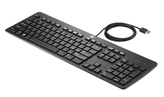 HP USB Business Slim Keyboard FR USB Slim Business Keyboard, Standard, Wired, USB, Black