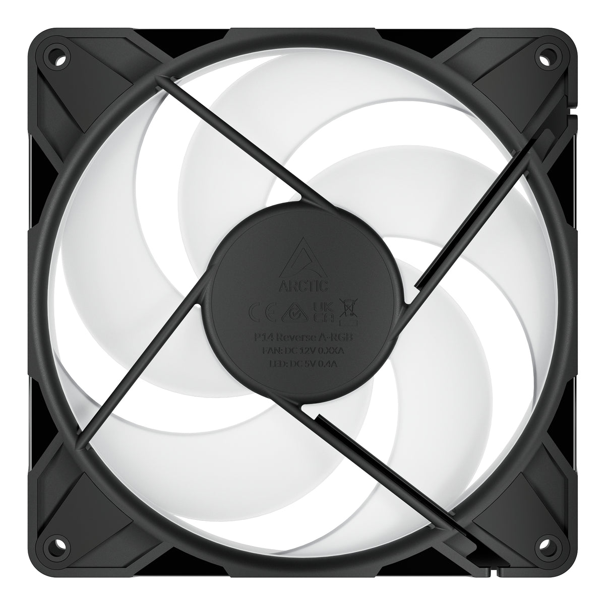ARCTIC Freezer P14 Pro Reverse A-RGB - 140 mm A-RGB PWM Fan with Cable Splitter