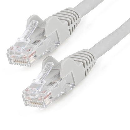 StarTech.com 15m CAT6 Ethernet Cable - LSZH (Low Smoke Zero Halogen) - 10 Gigabit 250Mhz 100W PoE RJ45 10GbE UTP Network Patch Cord Snagless with Strain Relief - Grey, CAT 6, ETL Verified, 24AWG