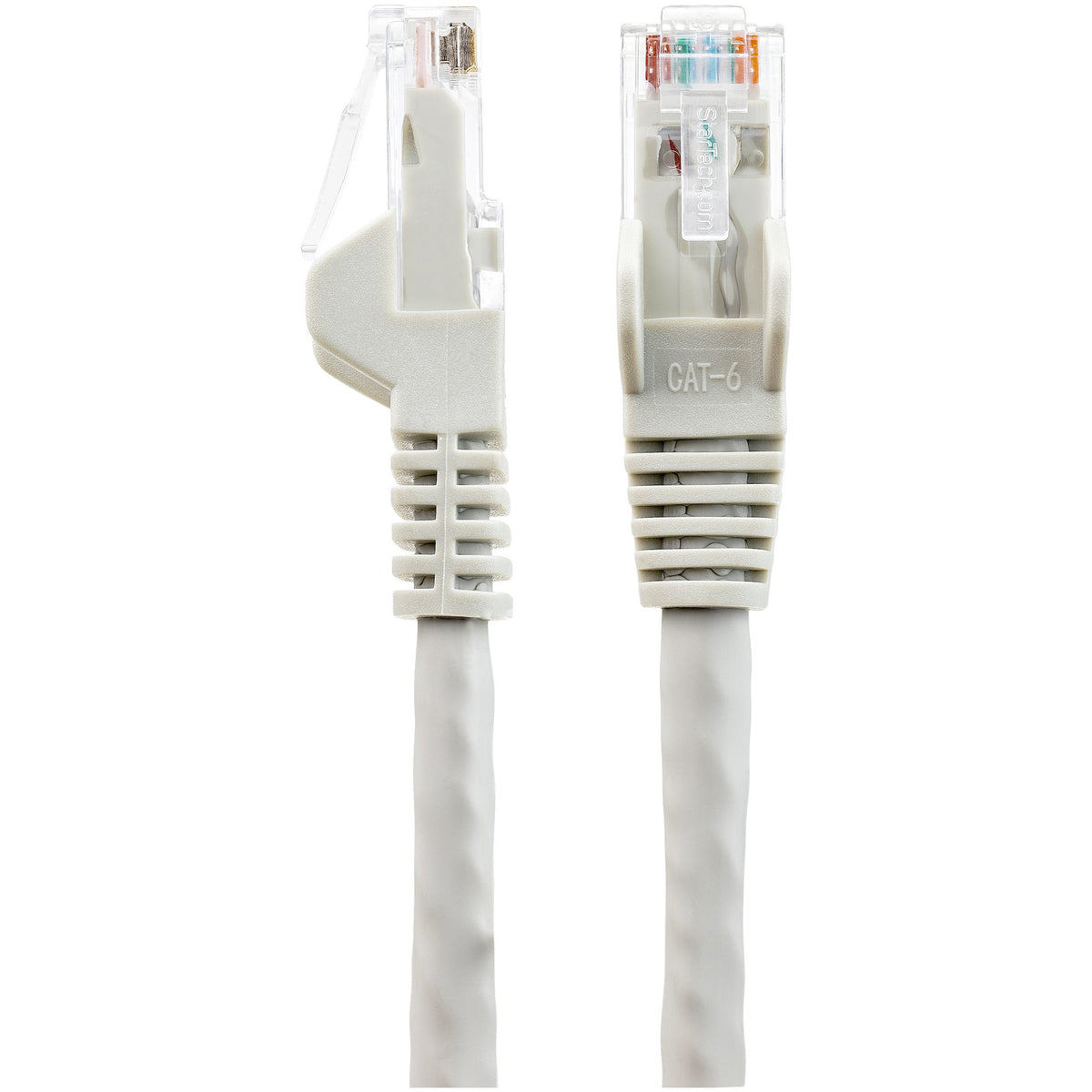 StarTech.com 15m CAT6 Ethernet Cable - LSZH (Low Smoke Zero Halogen) - 10 Gigabit 250Mhz 100W PoE RJ45 10GbE UTP Network Patch Cord Snagless with Strain Relief - Grey, CAT 6, ETL Verified, 24AWG