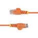 StarTech.com 15m Orange Slim CAT6 Ethernet Cable, Snagless, 100W PoE, UTP, LSZH, 28AWG Pure Bare Copper Wire, Slim RJ45 Network Patch Cord w/Strain Reliefs, Individually Tested