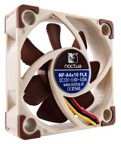 Noctua NF-A4x10 FLX Fan - 40mm NF-A4x10 FLX, Computer case, Fan, 4 cm, 3700 RPM, 4500 RPM, 12.9 dB