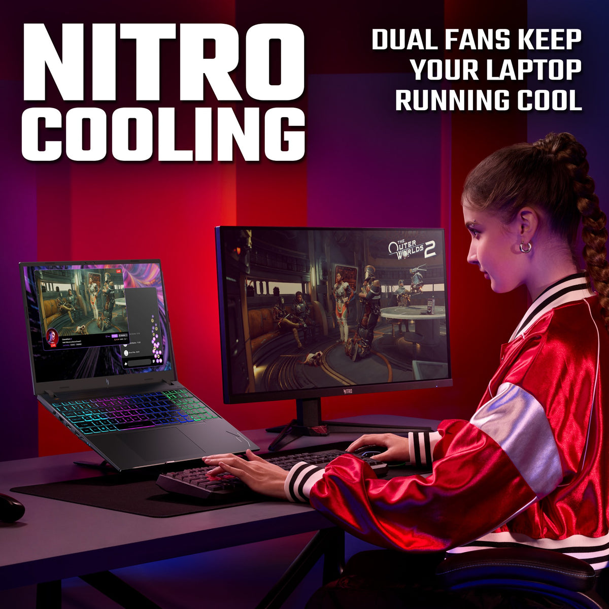 Acer Nitro V 16 V16 (ANV16-I31) gaming laptop - Intel Core 5 210H, NVIDIA RTX 5050, 16" 120Hz WUXGA (1920x1200), 16GB DDR5, 512GB SSD
