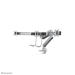 Neomounts NM-D775DX3SILVER Monitor arm 17-27" - gas spring - Topfix - 180°-stop