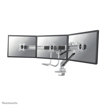 Neomounts NM-D775DX3SILVER Monitor arm 17-27" - gas spring - Topfix - 180°-stop