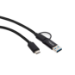 Microconnect USB3.1CCA1 USB cable USB 3.2 Gen 1 (3.1 Gen 1) 1 m USB C Black