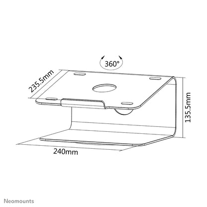 Neomounts NSLS050 Laptop stand 10-17" - rotatable - universal