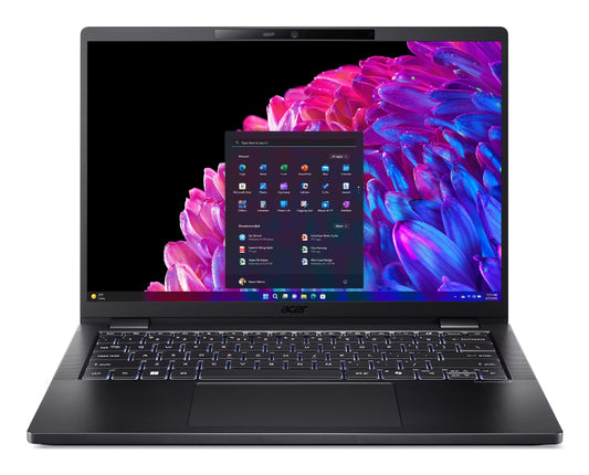 Acer TravelMate P6 TMP614-73-TCO-58UJ Intel Core Ultra 5 125H Laptop 35.6 cm (14") WUXGA 16 GB LPDDR5x-SDRAM 512 GB SSD Wi-Fi 7 (802.11be) Windows 11 Pro Black