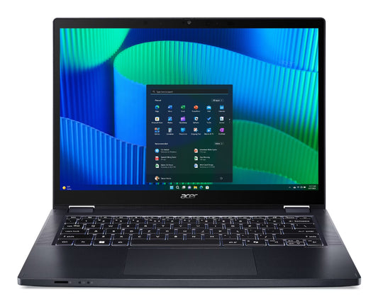 Acer TravelMate TMP414RN-54-TCO-75K1 Intel Core Ultra 7 155U Hybrid (2-in-1) 35.6 cm (14") Touchscreen WUXGA 16 GB DDR5-SDRAM 512 GB SSD Wi-Fi 6E (802.11ax) Windows 11 Pro Blue