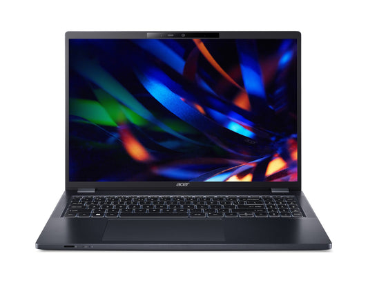 Acer TravelMate P4 TMP416-52G-TCO-51EJ Intel® Core™ i5 i5-1335U Laptop 40.6 cm (16") WUXGA 16 GB DDR4-SDRAM 512 GB SSD NVIDIA GeForce RTX 2050 Wi-Fi 6 (802.11ax) Windows 11 Pro German Blue