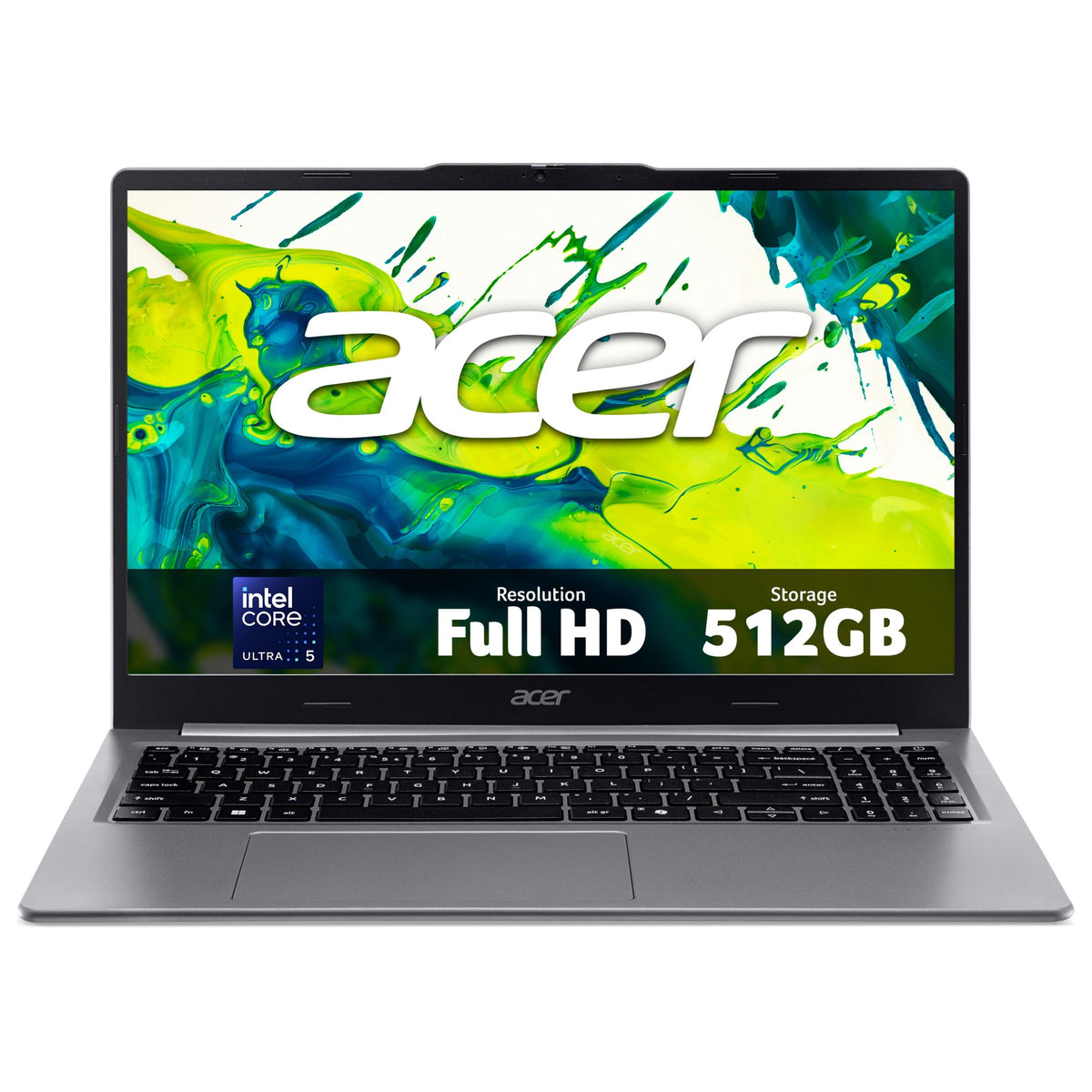 Acer Extensa 15 15 laptop (EXO15-71) - Intel Core Ultra 5, 8GB RAM, 512GB SSD, 15.6" Full HD display, Windows 11