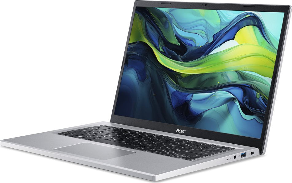 Acer Aspire Go 14 AG14-22P-R76A AMD Ryzen™ 3 7320U Laptop 35.6 cm (14") WUXGA 8 GB LPDDR5-SDRAM 128 GB SSD Wi-Fi 6 (802.11ax) Windows 11 Home in S mode US International Silver