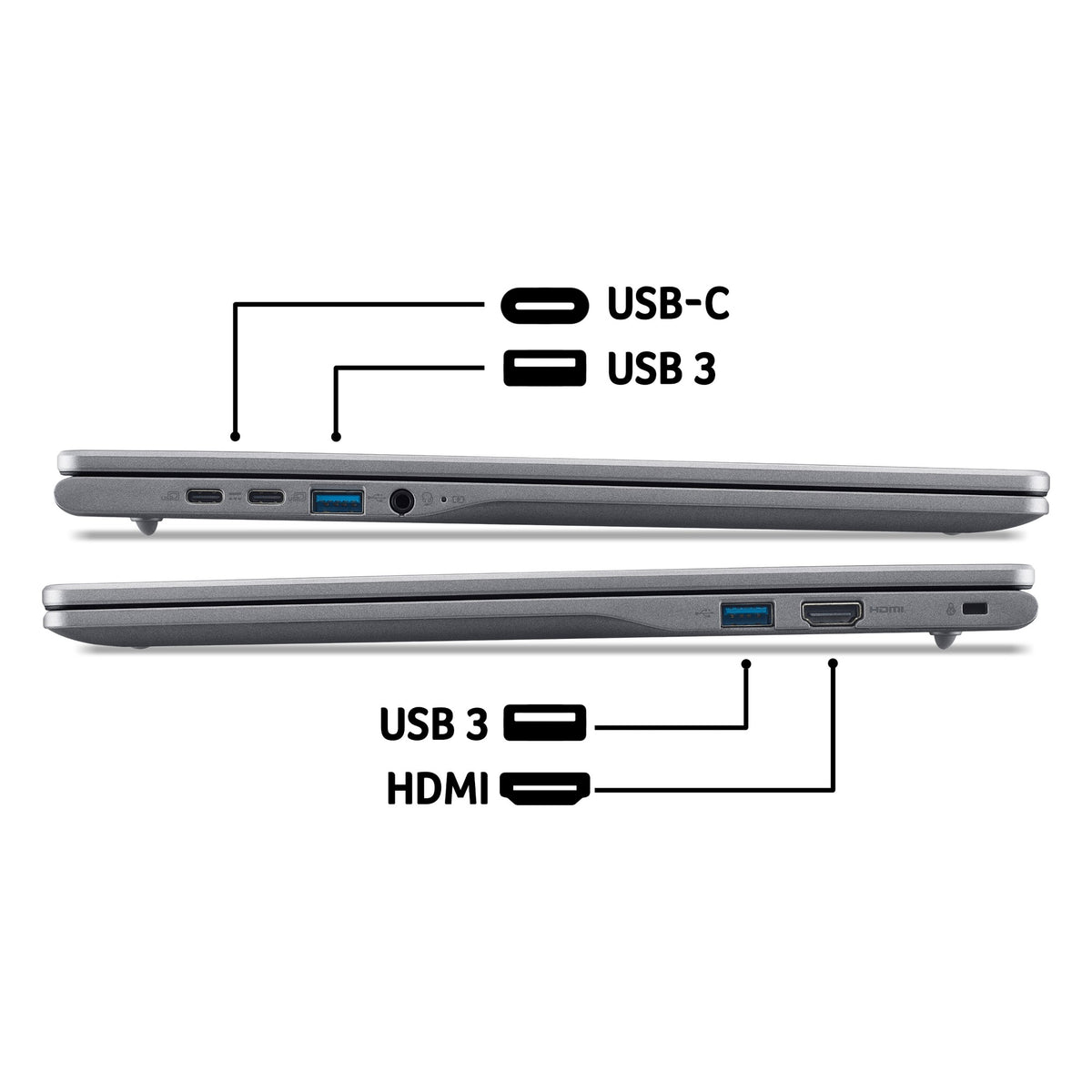 Acer Chromebook Plus 516 Intel Core i3-1315U 8GB RAM 128GB UFS 16" Chrome OS Laptop