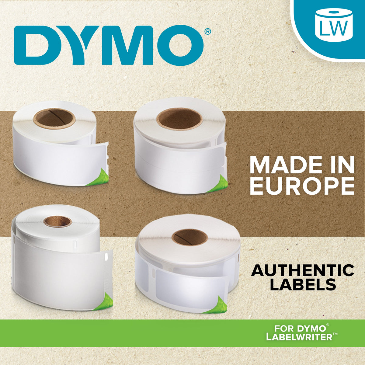 Dymo 11353/S0722530 DirectLabel-etikettes 13mm x 25mm for Dymo 400 Duo/60mm