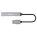 Manhattan USB-A 4-Port Hub, 4x USB-A Ports (1x 5 Gbps USB 3.2 Gen1 aka USB 3.0, 3 x 480 Mbps USB 2.0), USB powered (no external power supply required), Aluminium