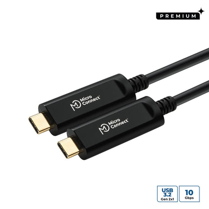 Microconnect MC-USB3.1CC10OP USB cable USB 3.2 Gen 2 (3.1 Gen 2) 10 m USB C Black