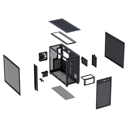 ASUS PRIME AP303 TG Black Midi Tower