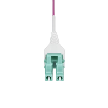 StarTech.com 40m (131ft) LC to LC (UPC) OM4 Multimode Fiber Optic Cable, Erika Violet, 50/125µm, 40G/100G, LOMMF/VCSEL, Uniboot Fiber Jumper Cord, OFNR Riser Rated