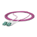 StarTech.com 40m (131ft) LC to LC (UPC) OM4 Multimode Fiber Optic Cable, Erika Violet, 50/125µm, 40G/100G, LOMMF/VCSEL, Uniboot Fiber Jumper Cord, OFNR Riser Rated