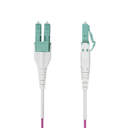 StarTech.com 50m (164ft) LC to LC (UPC) OM4 Multimode Fiber Optic Cable, Erika Violet, 50/125µm, 40G/100G, LOMMF/VCSEL, Uniboot Fiber Jumper Cord, OFNR Riser Rated