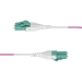 StarTech.com 50m (164ft) LC to LC (UPC) OM4 Multimode Fiber Optic Cable, Erika Violet, 50/125µm, 40G/100G, LOMMF/VCSEL, Uniboot Fiber Jumper Cord, OFNR Riser Rated
