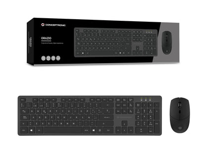 Conceptronic Wireless Keyboard & Mouse Kit, Spanish layout